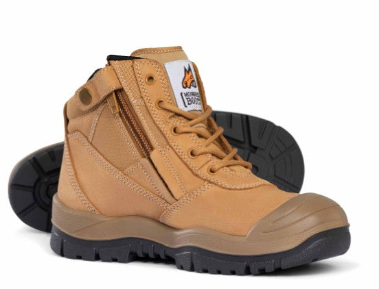 Mongrel ZipSider Boot with Scuff Cap [Col:Wheat Siz:9]