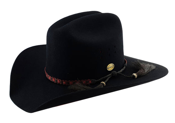 Statesman The Great Divide Pure Fur Blend Hat [Col:Black Siz:55]