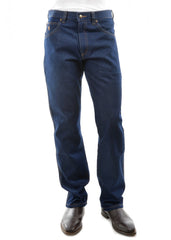 Mens 15oz Denim Work Jeans Mid-Reg-Straight 34 leg [Col:DARK INDIGO Siz:32]