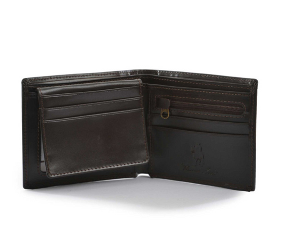 Thomas Cook Leather Edged Wallet [Col:Dark Brown Siz:ALL]