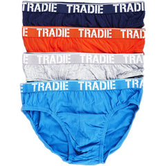 Tradie Mens Brief 4-pk [Col:Kapow Pack Siz:S]