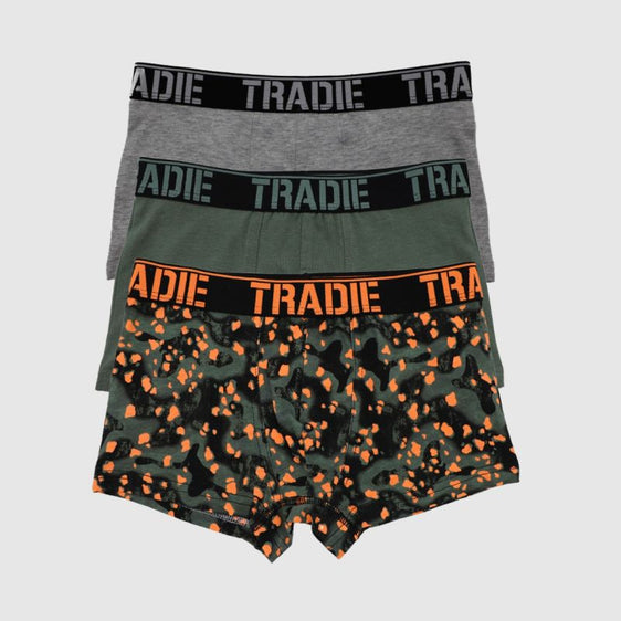 Tradie Boys Fitted Trunk 3-pk [Col:Blizzard Hype Siz:4-6]