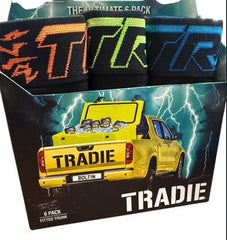 Tradie Mens 6pk Trunks [Col:Electrofied Siz:L]