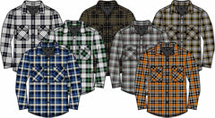 Pilbara Flannelette Men's Quilted Shirt Assorted [Siz:XL]