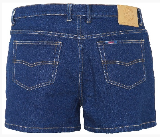 Ritemate Mens 'Trucker' Stretch Denim Jean Shorts [Col:blue Siz:92]