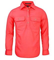 RM300CF Womens Pilbara Closed Front L/S Shirt [Col:Watermelon Siz:8]