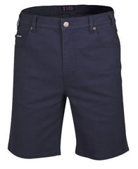 Pilbara Men's Cotton Stretch Jean Short [Col:Ink Navy Siz:82]