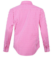 Pilbara Ladies Check L/S Shirt RMPC003 [Col:Blue-White Check Siz:14]