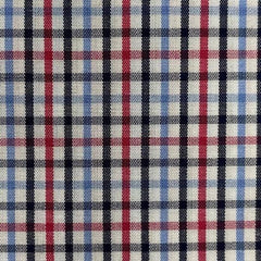 Pilbara Men's Y/D Check, Duel Pocket, L/S Shirt [Col:Red-Blue-Black-W Check Siz:S]