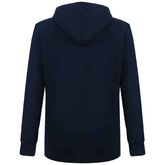 Pilbara Mens Classic Zip Through Fleece Hoodie [Col:Gunmetal Blue Siz:S]