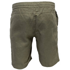 Pilbara Mens Linen Shorts [Col:Army Siz:M]