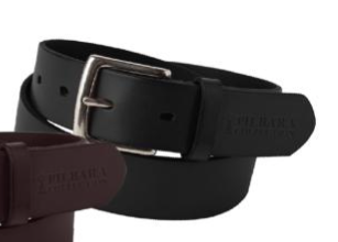Pilbara Leather 'Workman' Belt [Col:Black Siz:102]