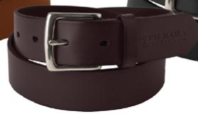 Pilbara Leather 'Workman' Belt [Col:Dark Brown Siz:102]