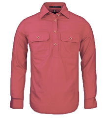 Pilbara Womens Closed Front Long Sleeve Shirt [Col:Canyon Siz:14]