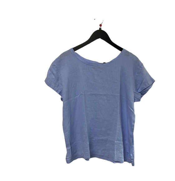 Pilbara Womens Linen Tee [Col:Sky Siz:M (14-16)]