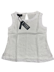 Pilbara Women's Linen Singlet [Col:White Siz:XS (6-8)]