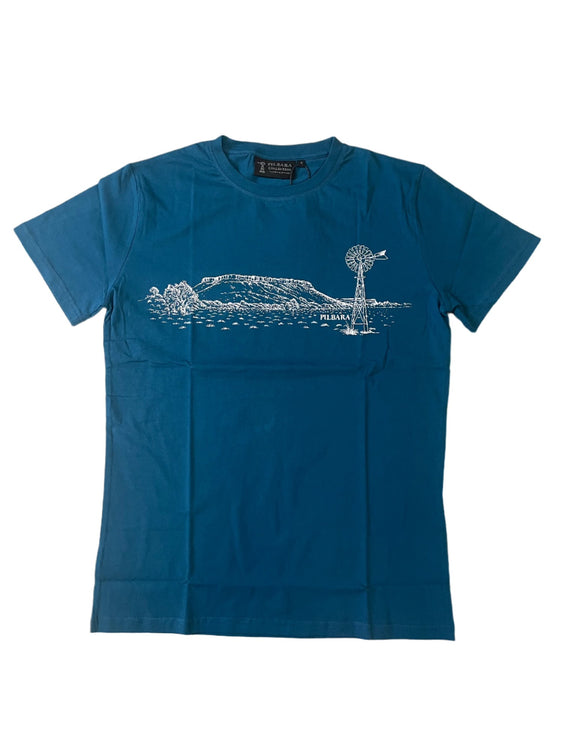 Pilbara Mens T-Shirt Short Sleeve - Diesel [Siz:S]