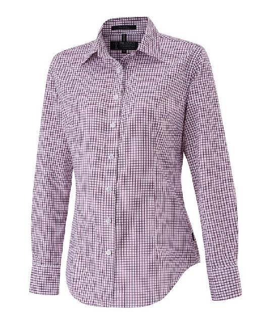 Pilbara Womens Long Sleeve Shirt [Col:Burgundy Siz:14]