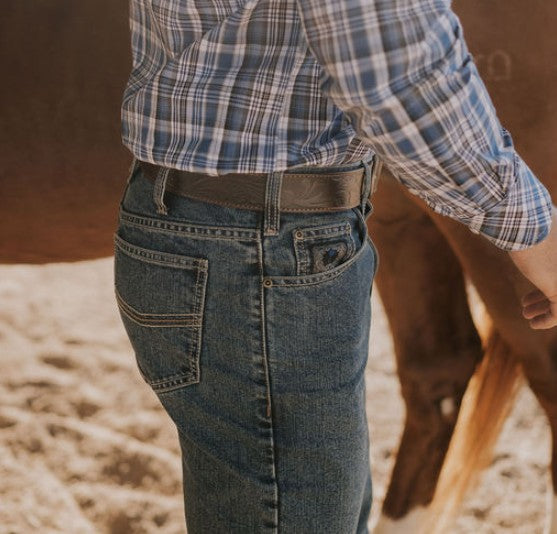Pilbara Mens Western Brahman Jeans - Indigo [Siz:33x36]