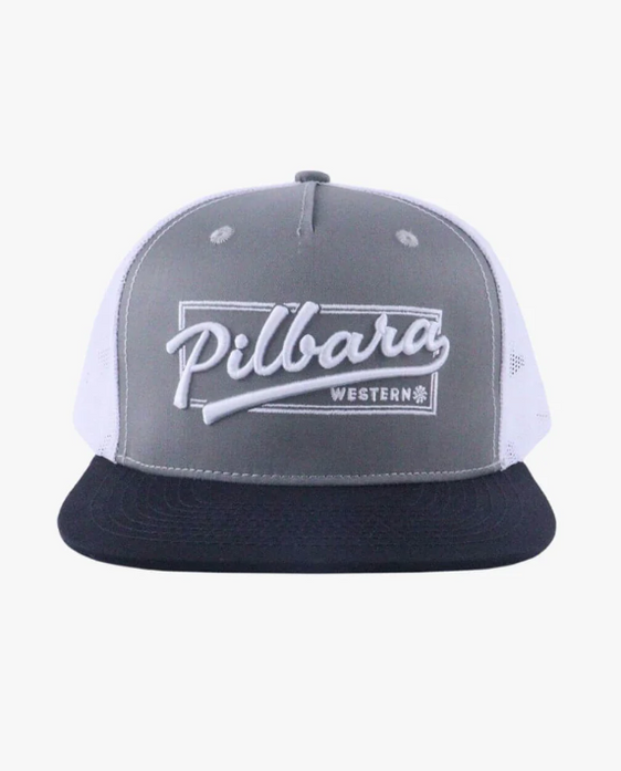 Pilbara Game Day Cap [Col:Charcoal-White]