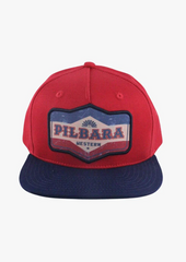 Pilbara Oil Can Cap [Col:Rust Red/Navy]