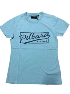 Pilbara Womens Game Day T-Shirt - True Blue [Siz:8]