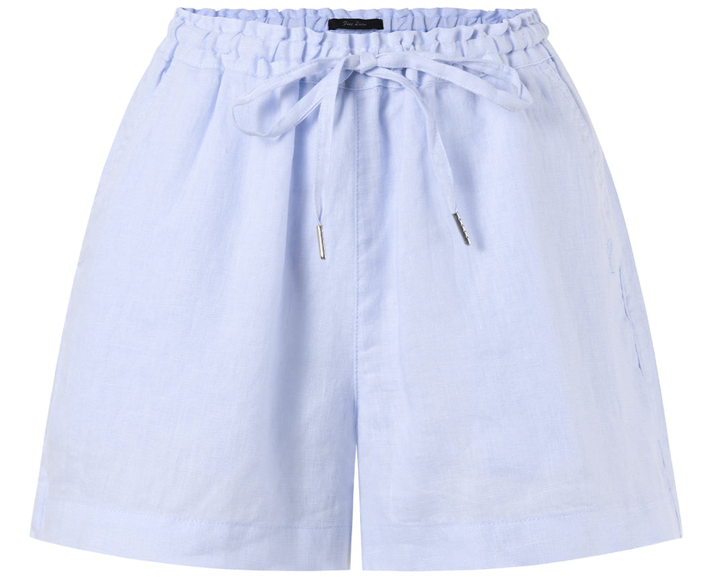 Pilbara Women's Linen Short [Col:Cloud Blue Siz:6]