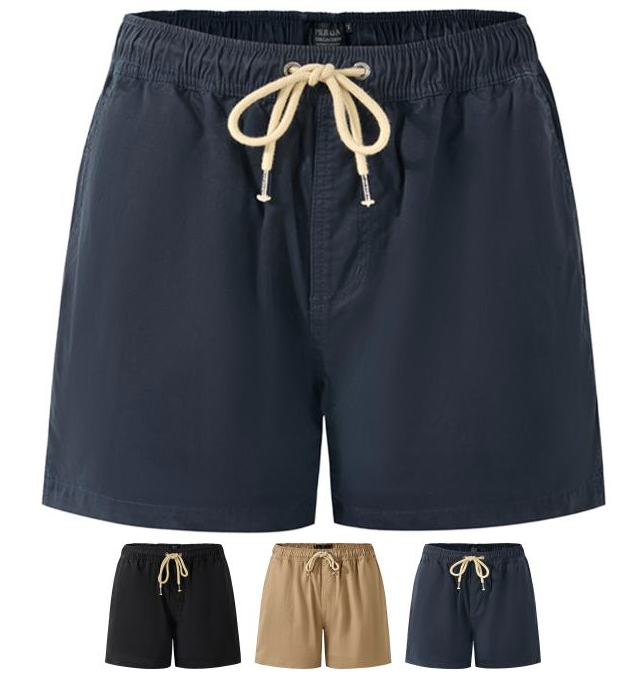 Pilbara Mens Cotton Stretch Walk Shorts [Col:Ink Navy Siz:S]