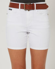 Pilbara Womens Mia Cotton Stretch Shorts [Col:pink Siz:XS]