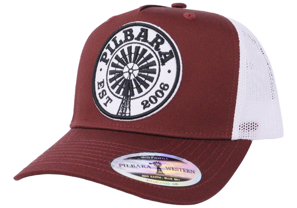 Pilbara Established Cap [Col:Pale Pink/White]