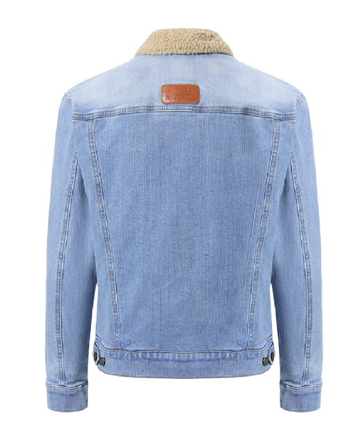 Pilbara Womens Lauren Sherpa-lined Jacket [Col:Light Indigo Siz:8]