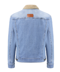 Pilbara Womens Lauren Sherpa-lined Jacket [Col:Light Indigo Siz:8]