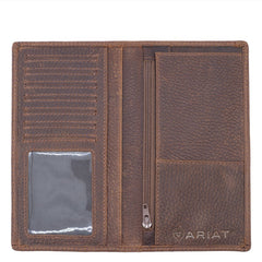 Ariat Rodeo Wallet - Logo WLT1107A/WLT1105A [Col:Distressed Brown]