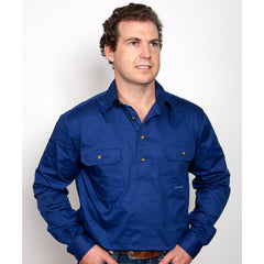 Cameron Workshirt - Men's 10101 [Col:Blue Siz:4XL]