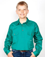 Boys Lachlan Workshirt 30303 [Col:Cobalt Siz:14-16]