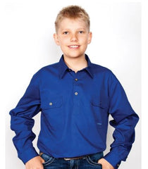 Boys Lachlan Workshirt 30303 [Col:Cobalt Siz:4-5]