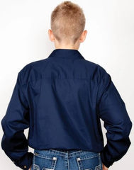 Boys Lachlan Workshirt 30303 [Col:Chilli Siz:8-9]