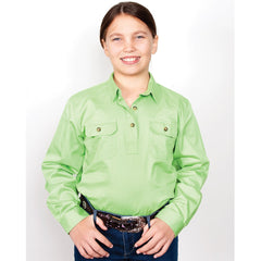 Girls Kenzie Workshirt 60606 [Col:Sky Siz:8-9]