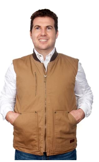 Mens Diamantina Vest [Col:Chocolate Siz:XS]