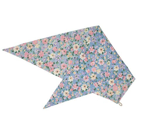 Just Country Women's Carlee Double Sided Scarf - Winter Sky Blue Floral / Blue Bell Floral