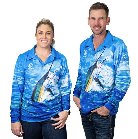 Ariat Adults Uni Fishing Shirt Mr Marlin [Siz:S]