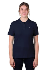 Thomas Cook Womens Classic Stretch Short Sleeve Polo [Col:Dark Navy Siz:8]