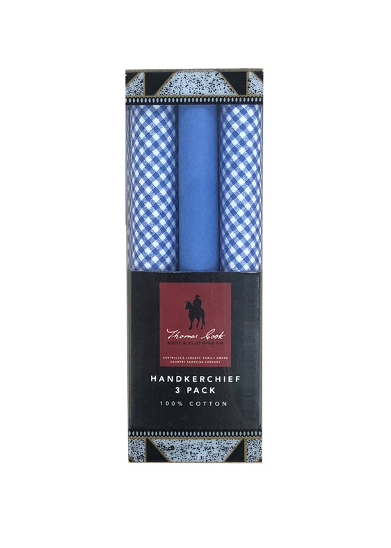 Handkerchief 3-packs TCP1960HNK -TCP2960HNK [Col:Blues]