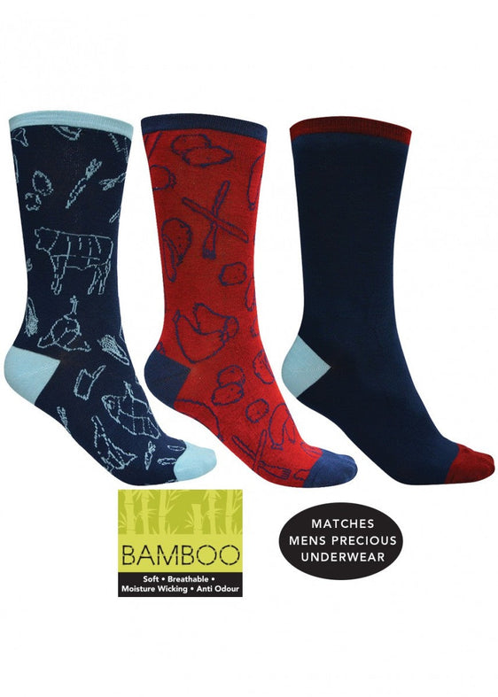 Thomas Cook Bamboo Socks 3-Pack [Col:Multi Siz:8-11]