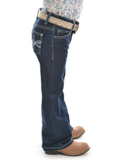 Girls Demi Boot Cut Jean [Col:Dark Night Siz:4]