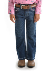 Girls Holly Boot Cut Jean [Col:Twilight Siz:4]