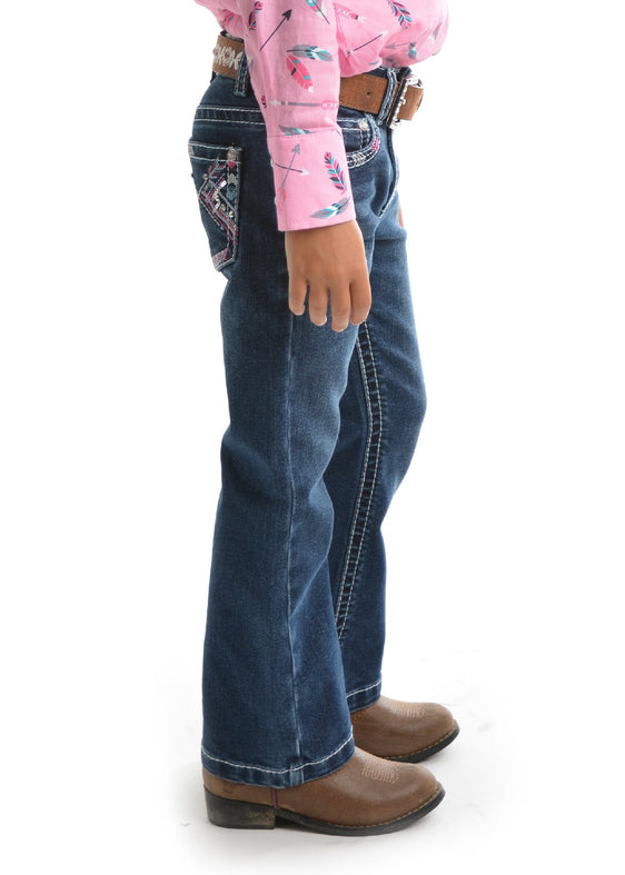 Girls Holly Boot Cut Jean [Col:Twilight Siz:6]