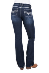 Pure Western Hannah Boot Cut Jean - Midnight [Siz:8]