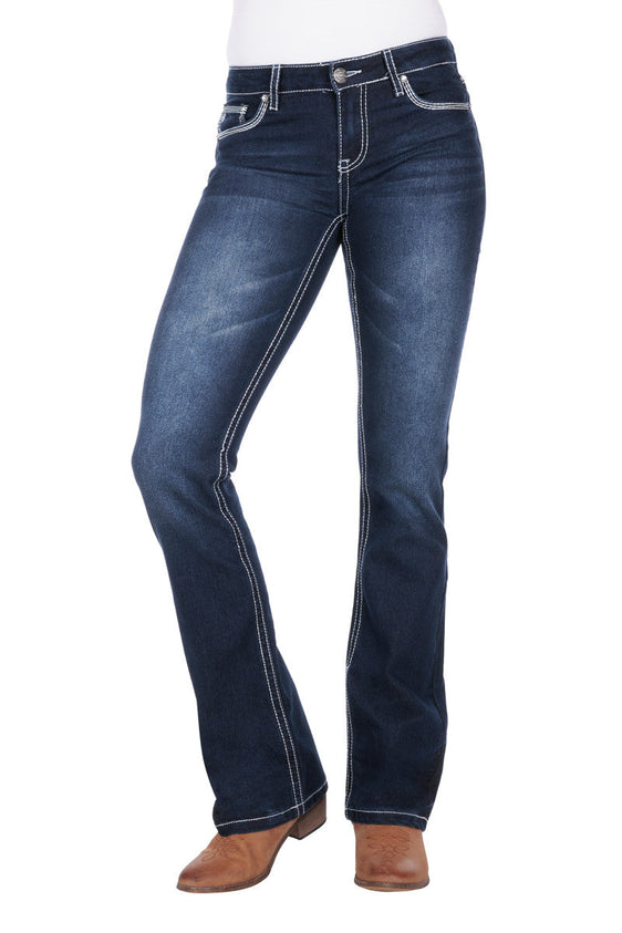 Pure Western Hannah Boot Cut Jean - Midnight [Siz:10]