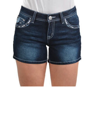 Pure Western Womens Lucy Short - Midnight [Siz:10]